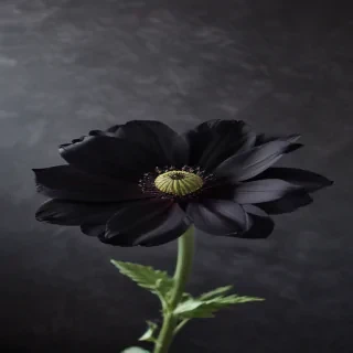 black flower