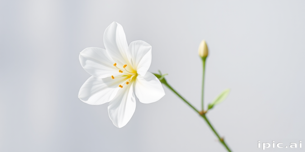 white flower transparent background