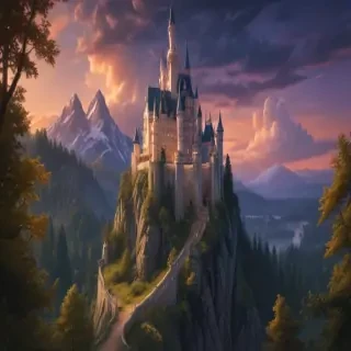 castle in cartoon