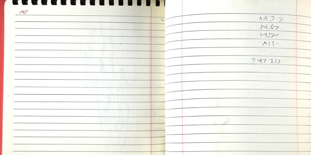 notebook page background