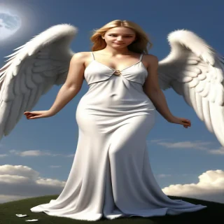 angel with wings wallpaper