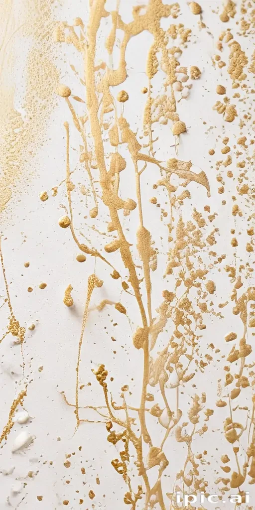 white background gold