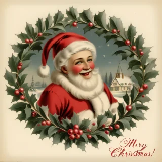 merry christmas images vintage