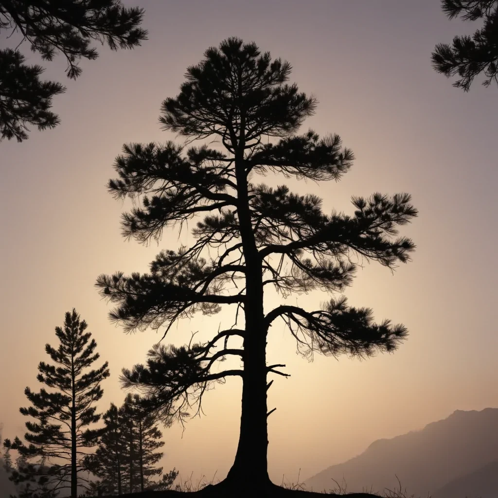 pine tree silhouette png
