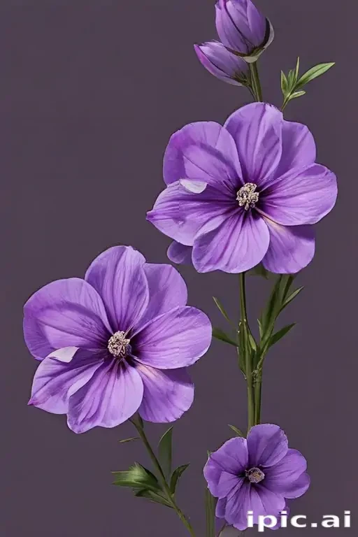 purple flowers png