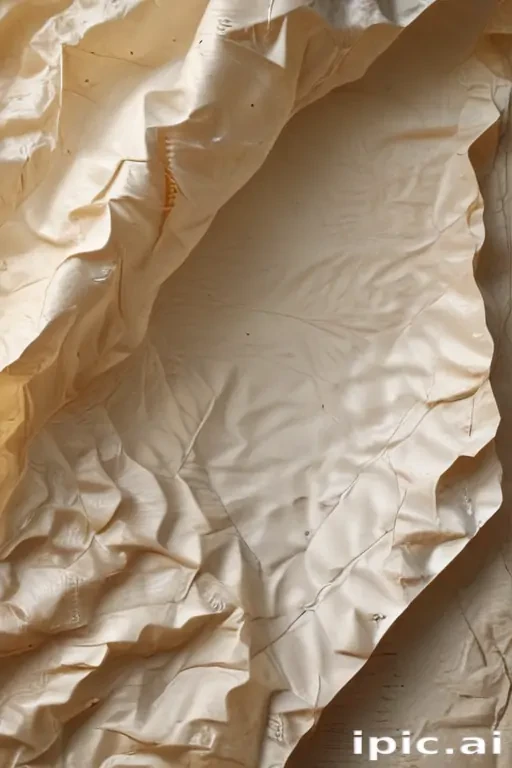 wrinkled paper overlay