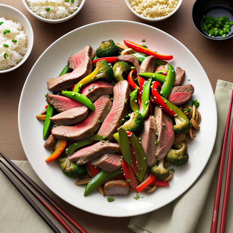 chicken and steak stir fry