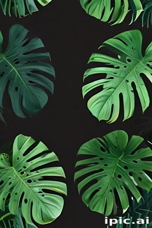 aesthetic monstera wallpaper