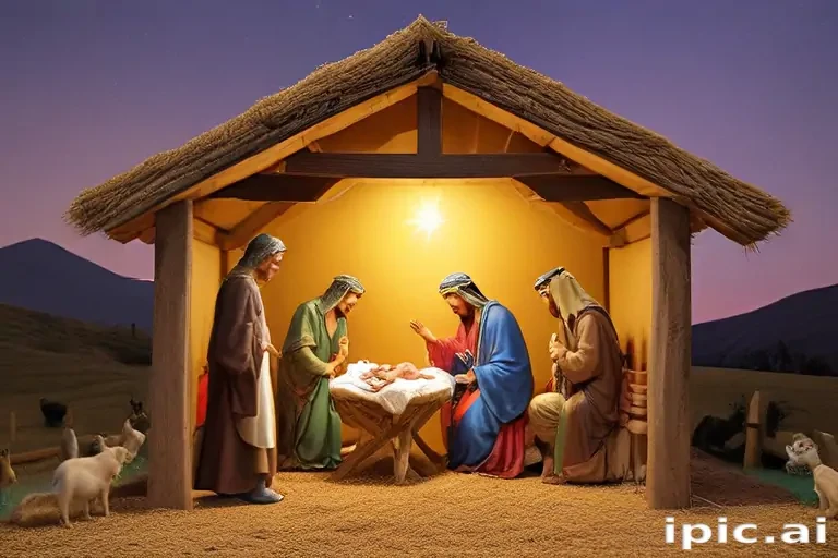 manger scene images free