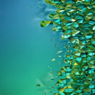 blue green background