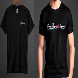 black t shirt mockup free