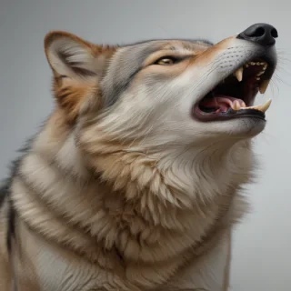 wolf howling png