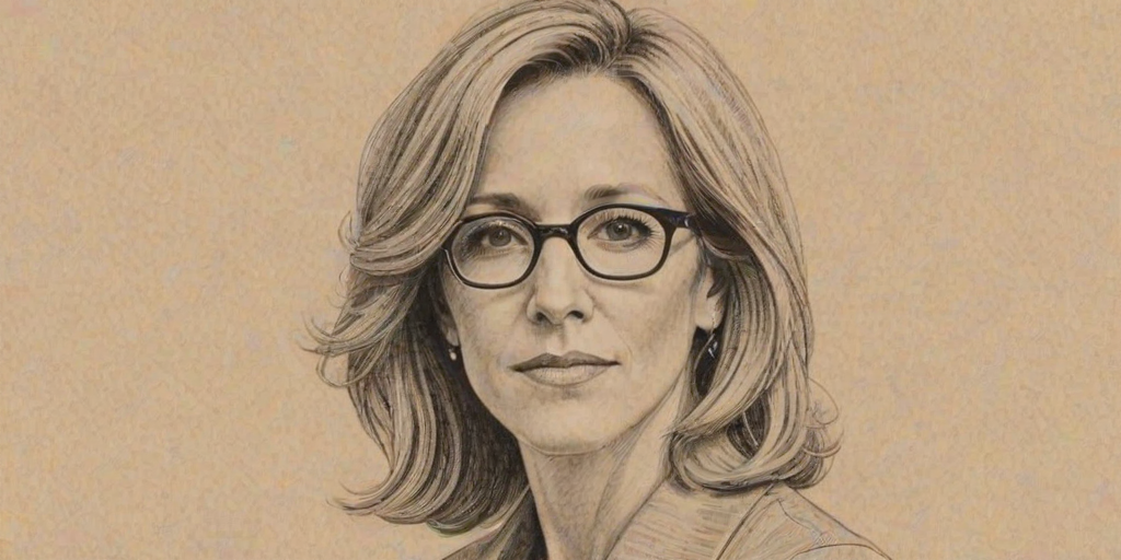 Fascinating Felicity Huffman, pencil sketch, portrait of Charming woman 1923s in glasses, hair style beatnik, outline, clear lines, fine lines, 8k