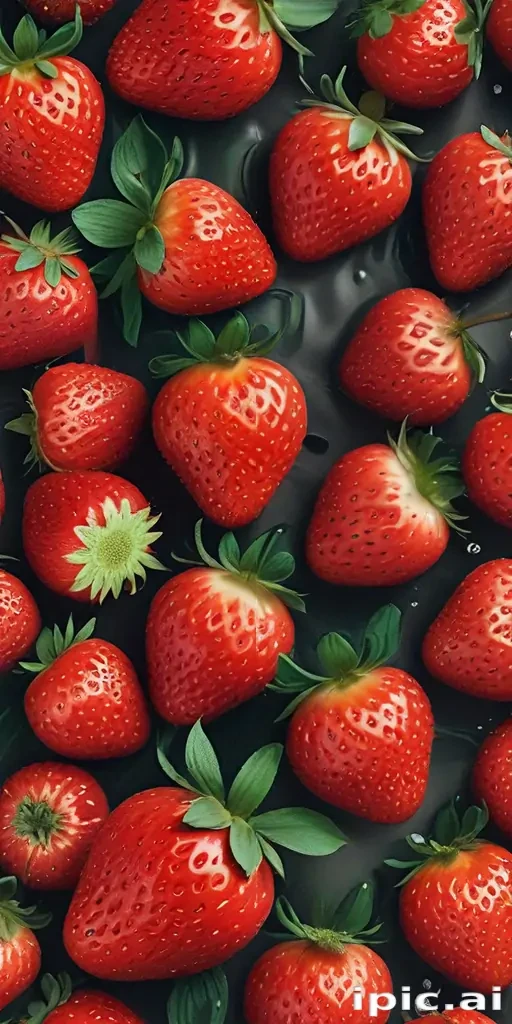 strawberry background aesthetic