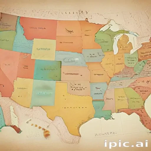 map of united states of america