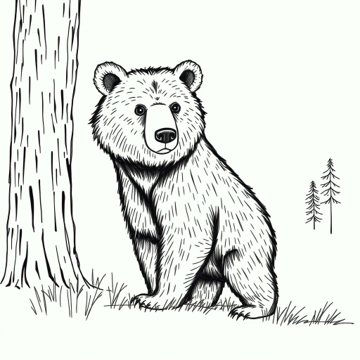 bear drawing