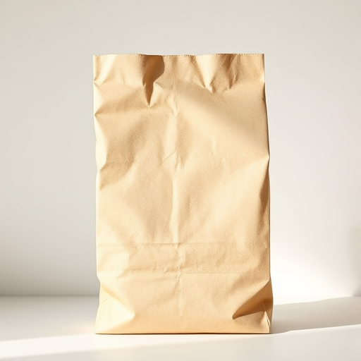 create a highly detailed vector illustration of a plain brown paper bag, soft natural lighting, focus on texture, iso 100, aperture f/5.6, 50mm lens, shooting from a slightly elevated angle for depth.