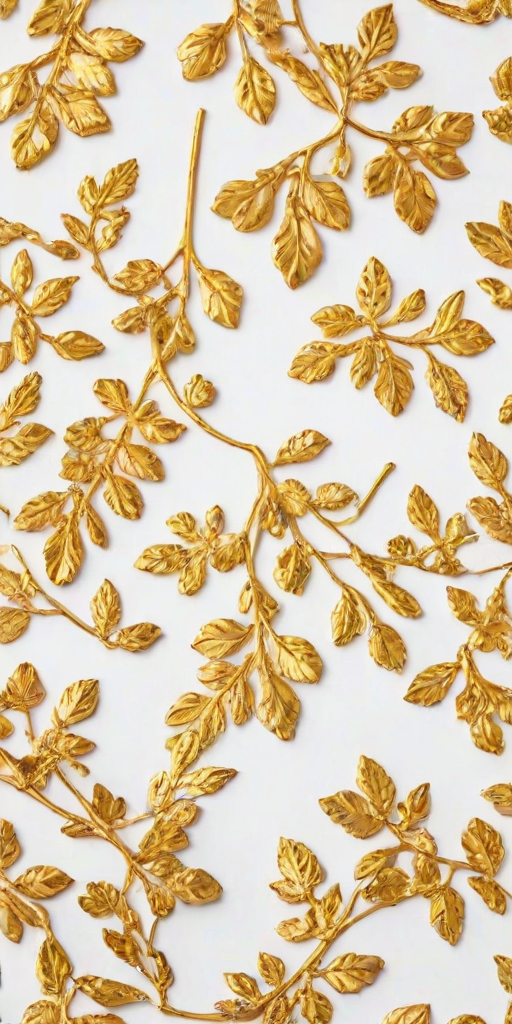 white background gold
