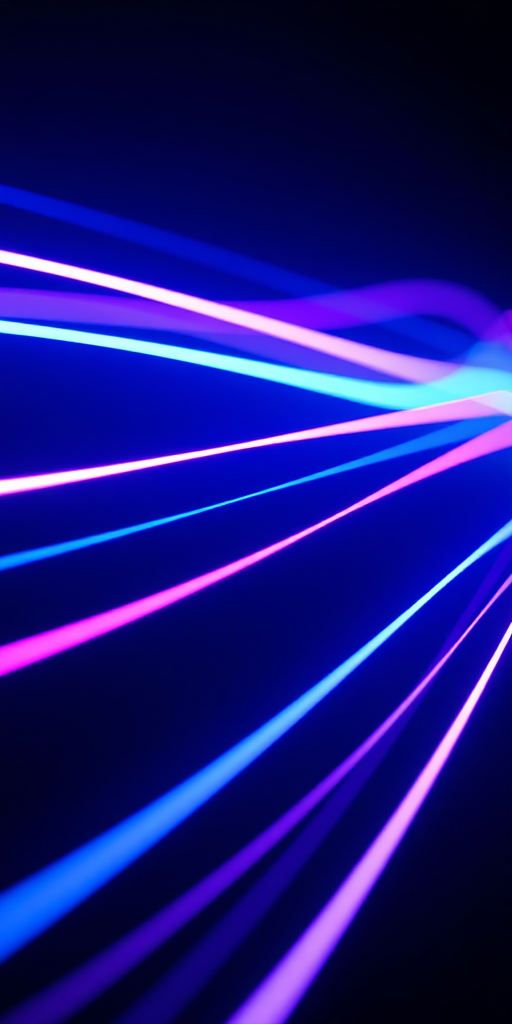 Create an abstract digital background featuring vibrant blue and pink light lines flowing across a dark backdrop, shot with a DSLR camera at f/2.8, ISO 100, 1/60s shutter speed, in a close-up view with a macro lens to enhance image quality.