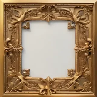 gold frame transparent background