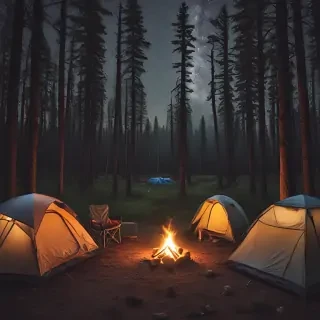 camping background pic