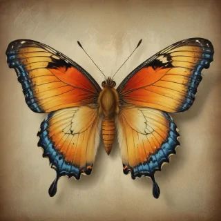 vintage butterfly illustration