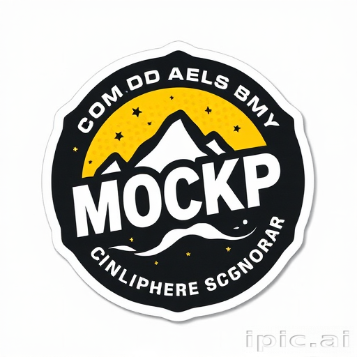 sticker mockup
