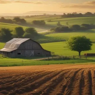 background of a farm