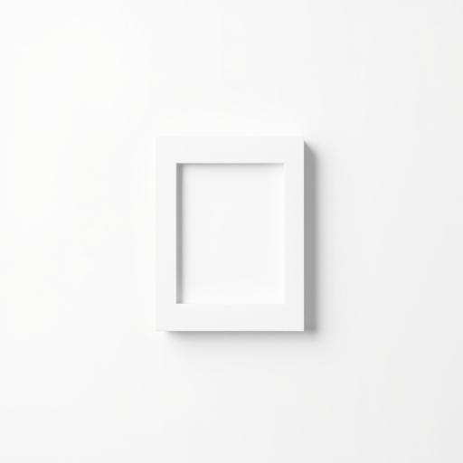 Generate a high-contrast black and white image of a simple geometric shape against a clean background, using a DSLR camera with a 50mm lens, aperture f/1.8, ISO 100, and a view from a 45-degree angle to enhance clarity and depth.