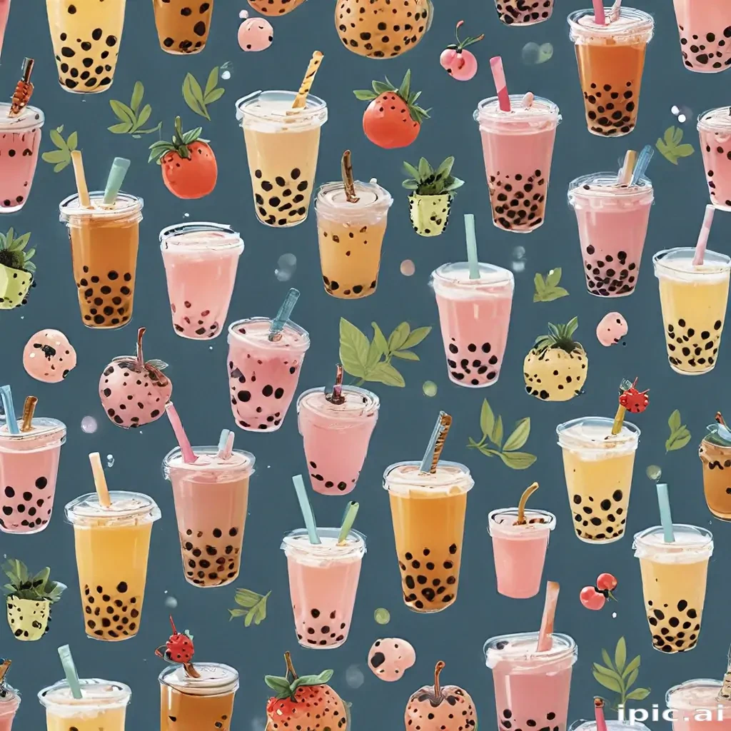 bubble tea wallpaper
