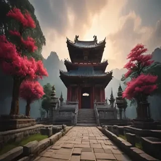 temple background