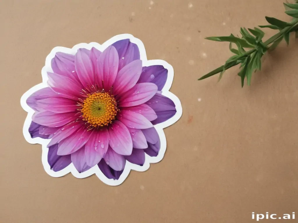 aesthetic flower stickers