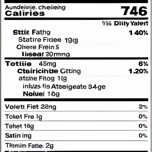 kraft american cheese nutrition label