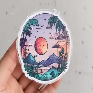 transparent aesthetic stickers