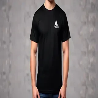 mockup tshirt black