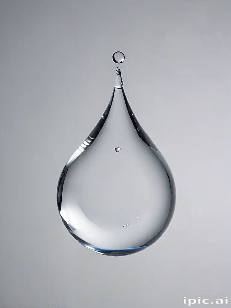 transparent water drop