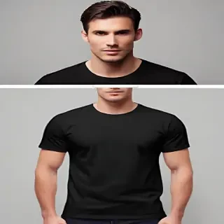 black tee shirt mockup