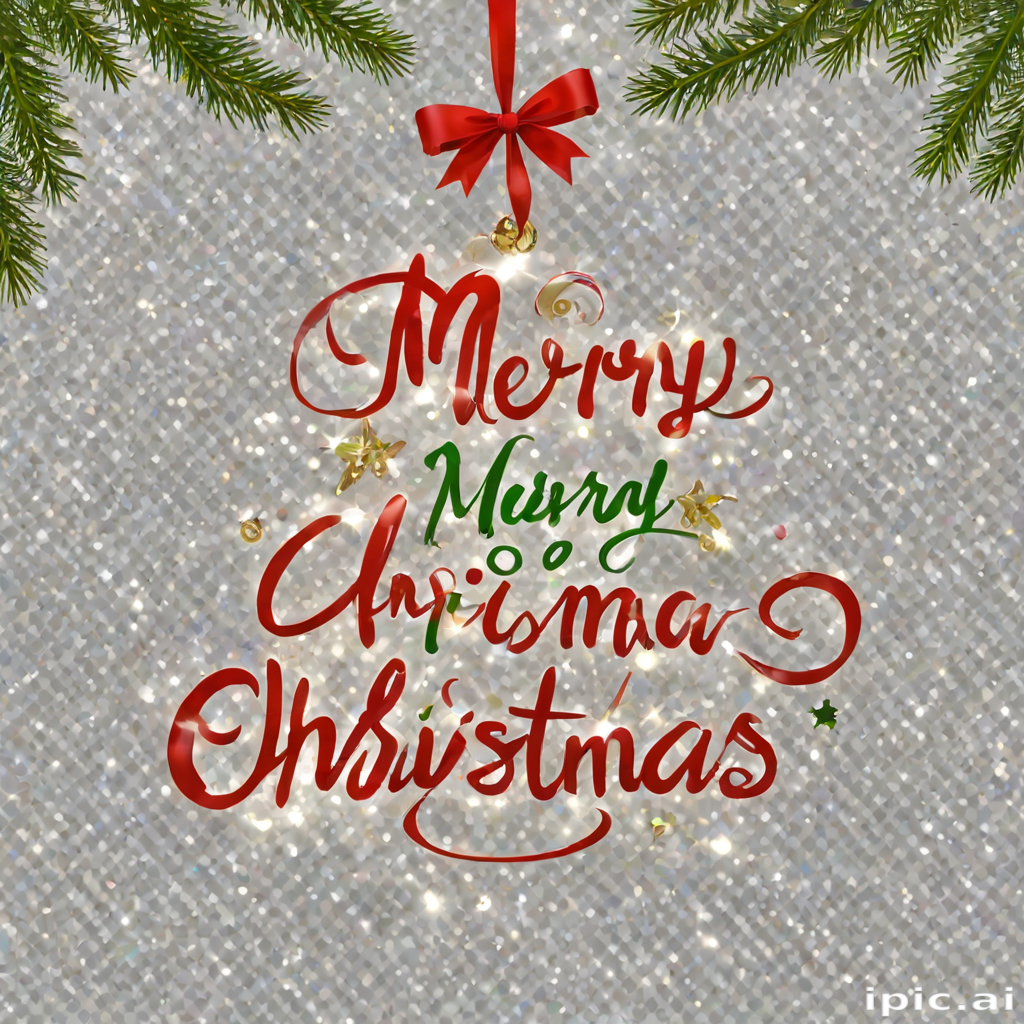 transparent merry christmas
