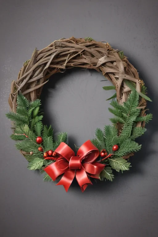 wreath drawing