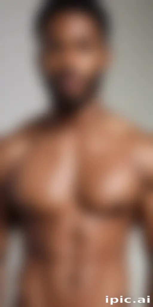 black shirtless man