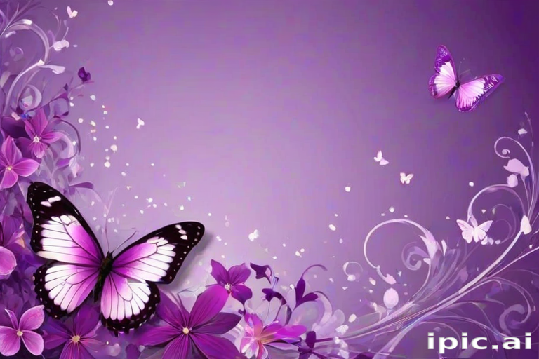 purple butterfly background