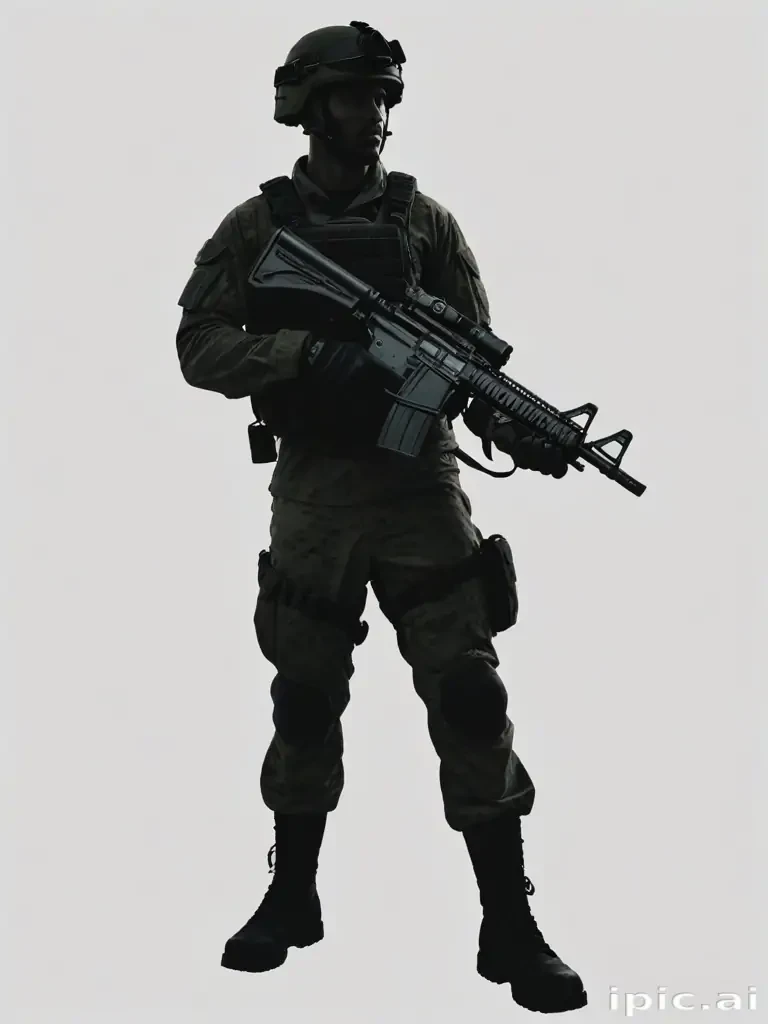 soldier silhouette png