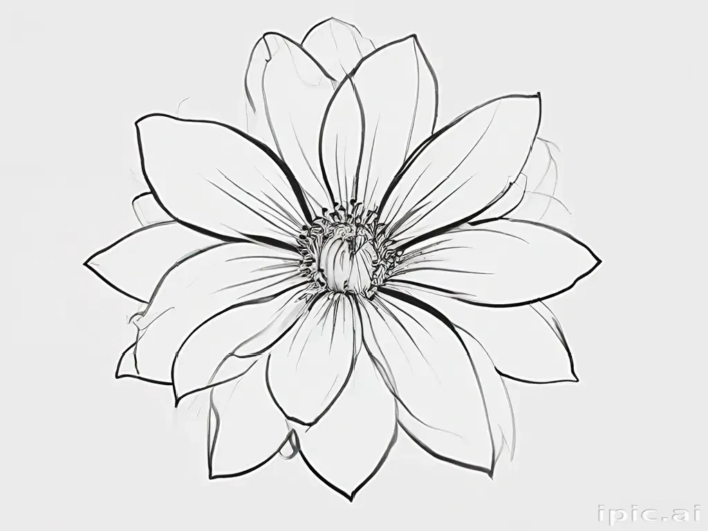 flower outline png