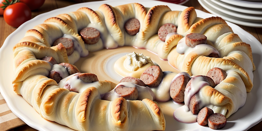 sausage cream cheese crescent roll casserole