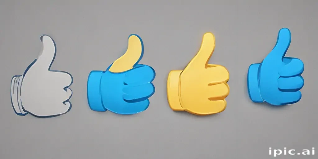 blue thumbs up emoji