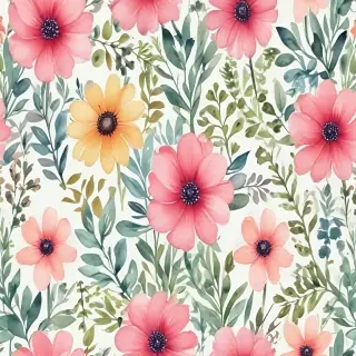 background watercolor flowers