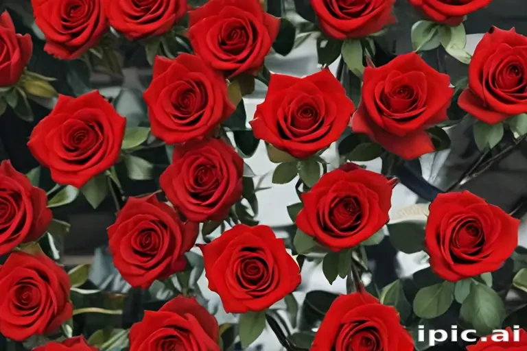 red roses aesthetic
