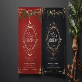 christmas card template psd