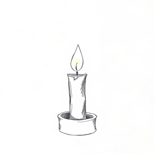 candle drawing