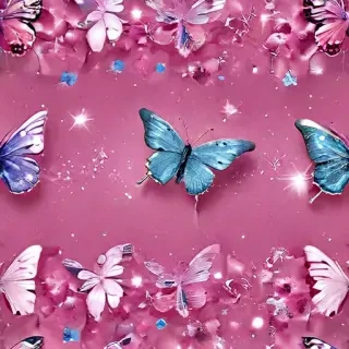 glitter butterfly wallpaper
